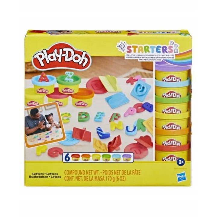 Play-Doh kreatív készlet, Hasbro, 6 tubus, Multicolor, +3 év