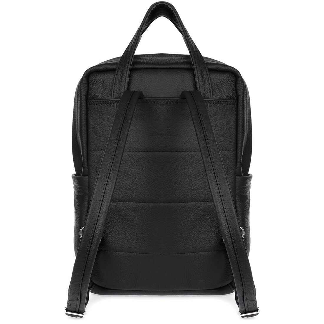 Rucsac pentru laptop, Beltimore, Piele naturala, 37x27x10cm, Negru