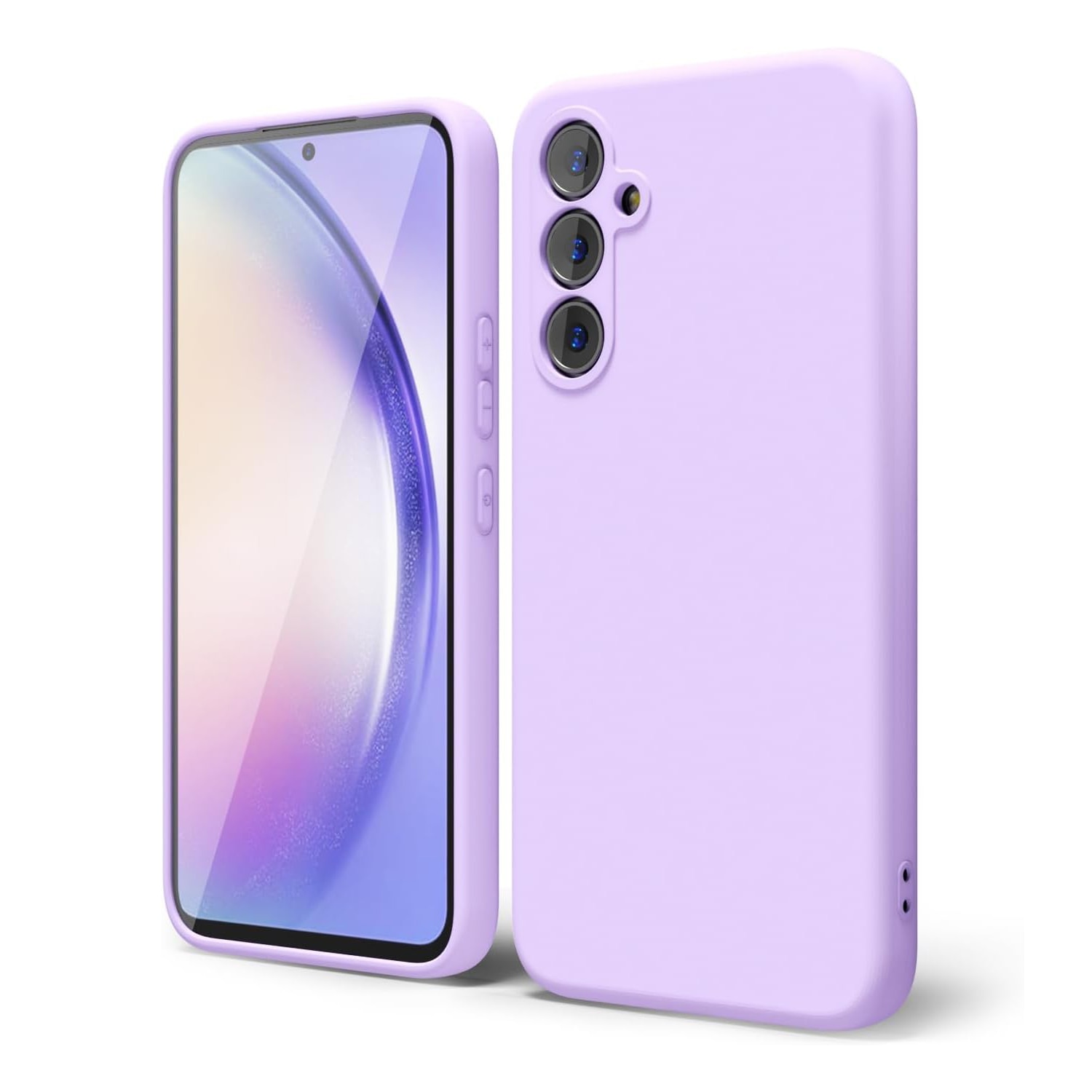 Husa pentru Samsung A55 5G Daden® Silicon Soft, Ultra Slim, Protectie sporita, Interior de microfibra, Lavanda