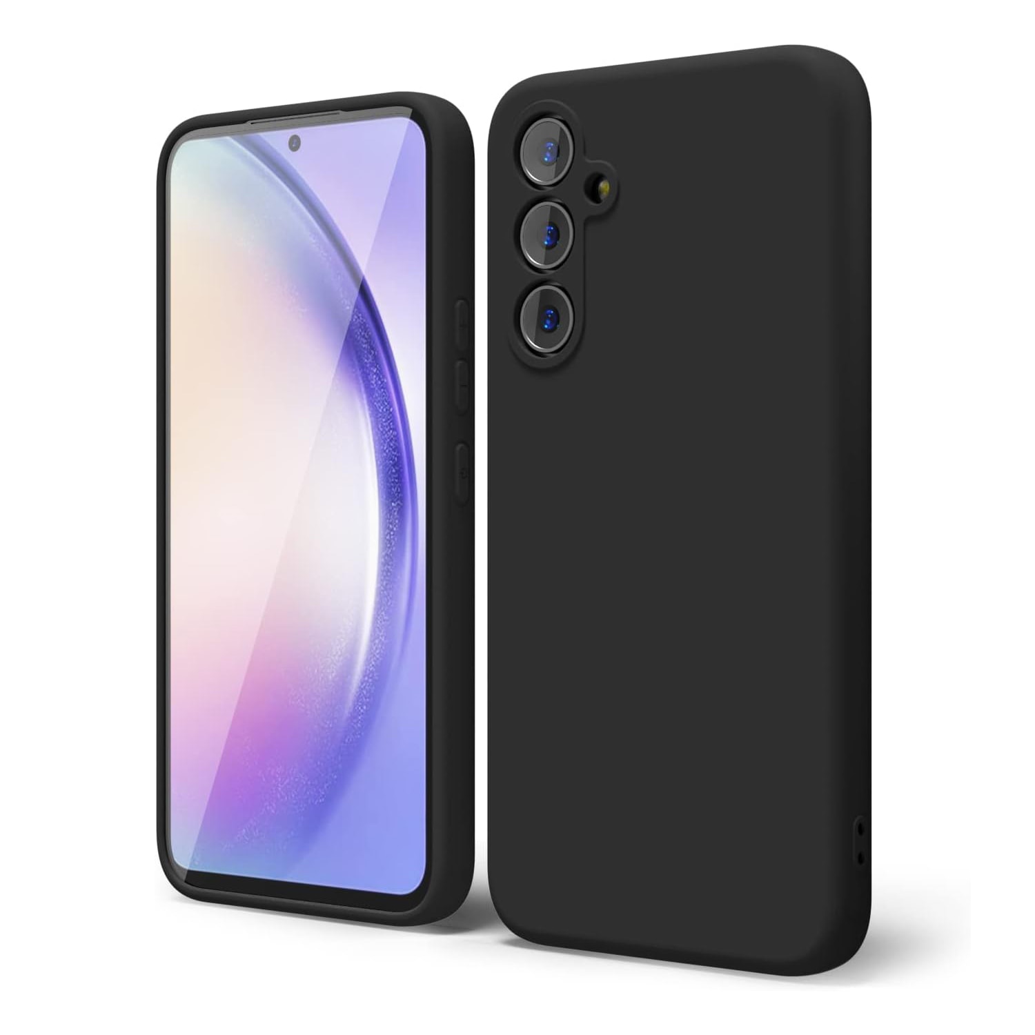 Husa pentru Samsung A35 5G Daden® Silicon Soft, Ultra Slim, Protectie sporita, Interior de microfibra, Negru