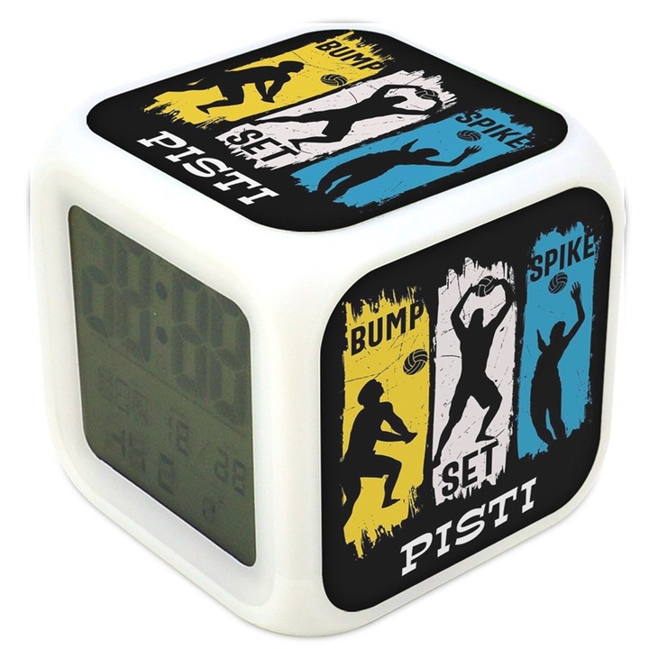 Ceas desteptator, Mobiltokguru, Luminos cu schimbarea culorii de volei Pisti