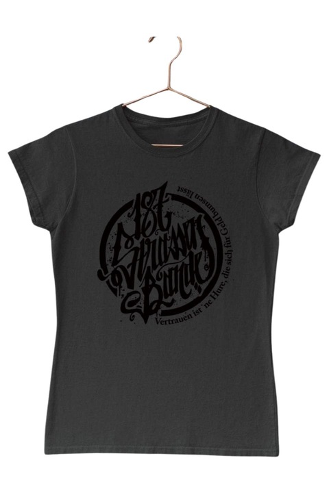 187 Strassenbande női póló, fekete, S