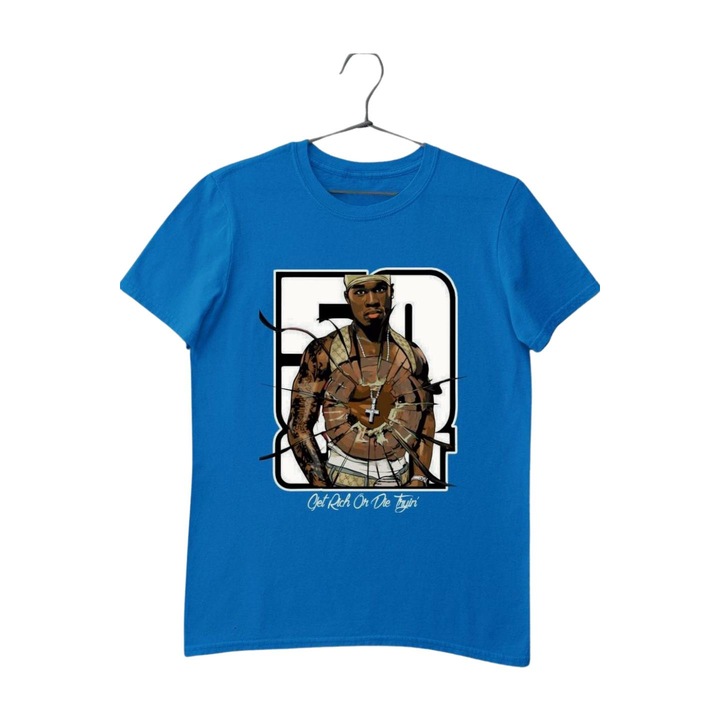 50 cent Get Rich or Die Tryin' gyerek póló, Királykék