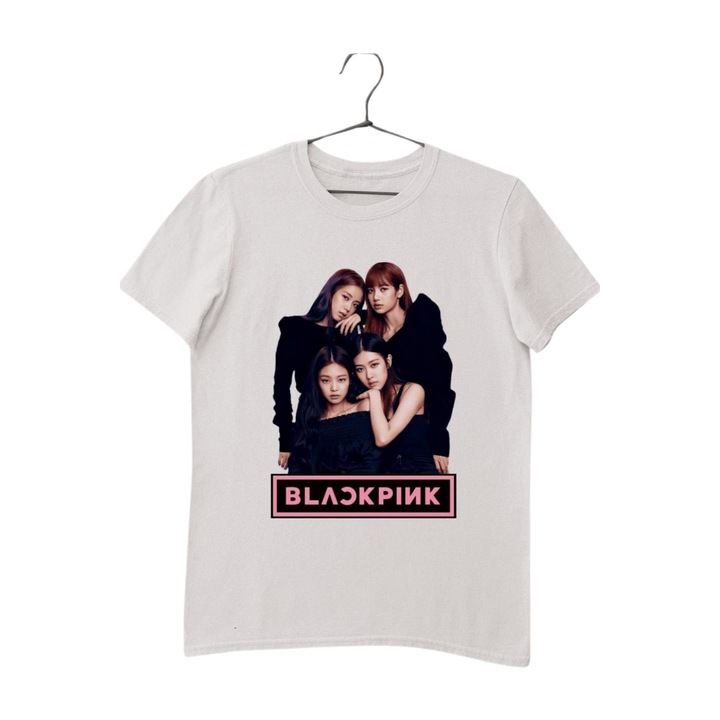 Blackpink kép felirat gyerek póló, Fehér