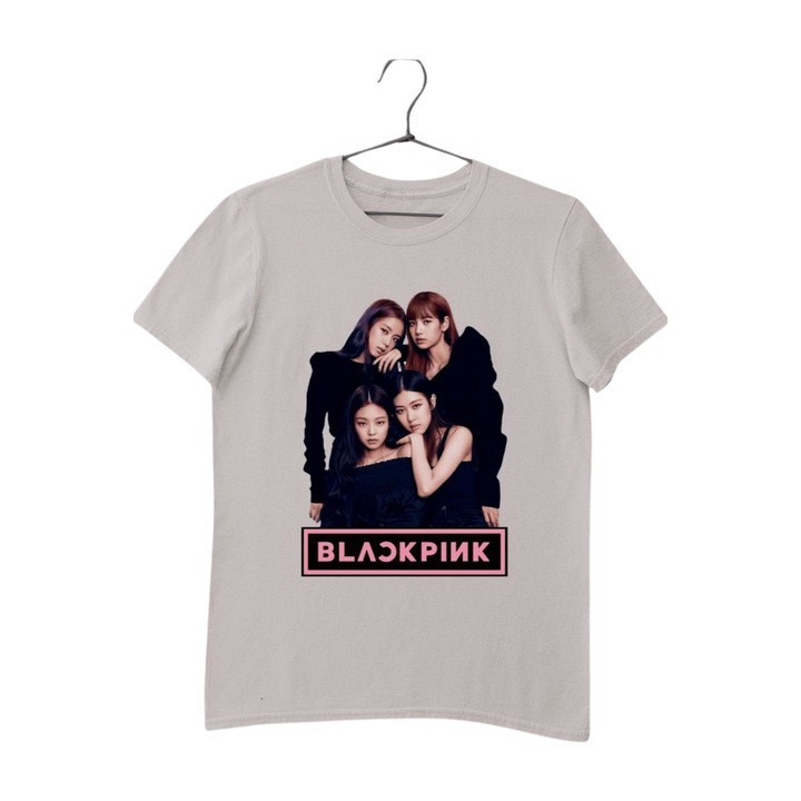 Blackpink kép felirat gyerek póló, Szürke
