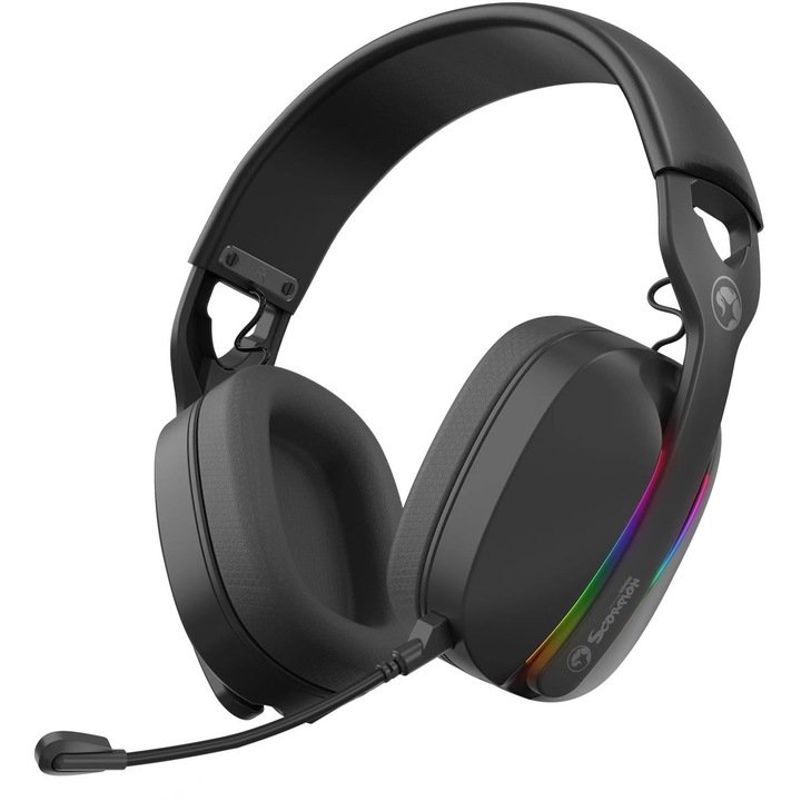 Casti Marvo HG9086, 7.1 Virtual, USB, negru