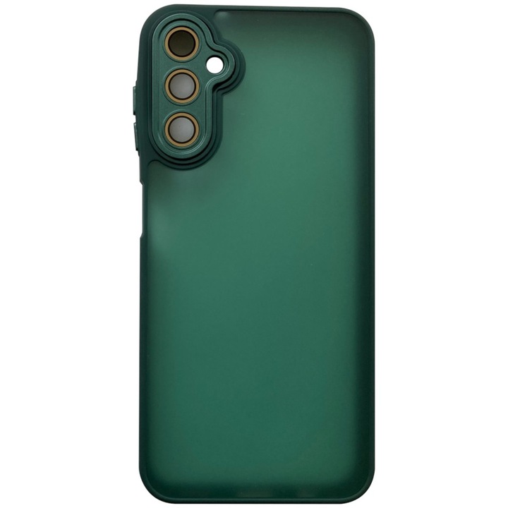 Samsung Galaxy A14 4G/5G hátlap tok, TPU tok, kamera védelem, zöld, SM-A145, SM-A146, Variete
