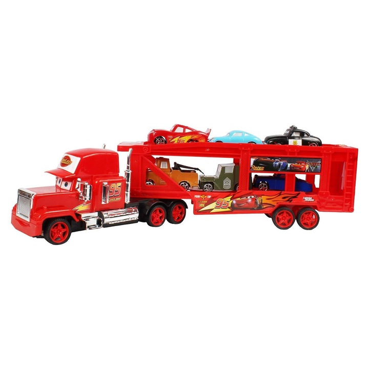 McQueen teherautó, szekerekkel, Mac