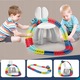 Set 138 elemente constructie trenulet, MalPlay, Multicolor