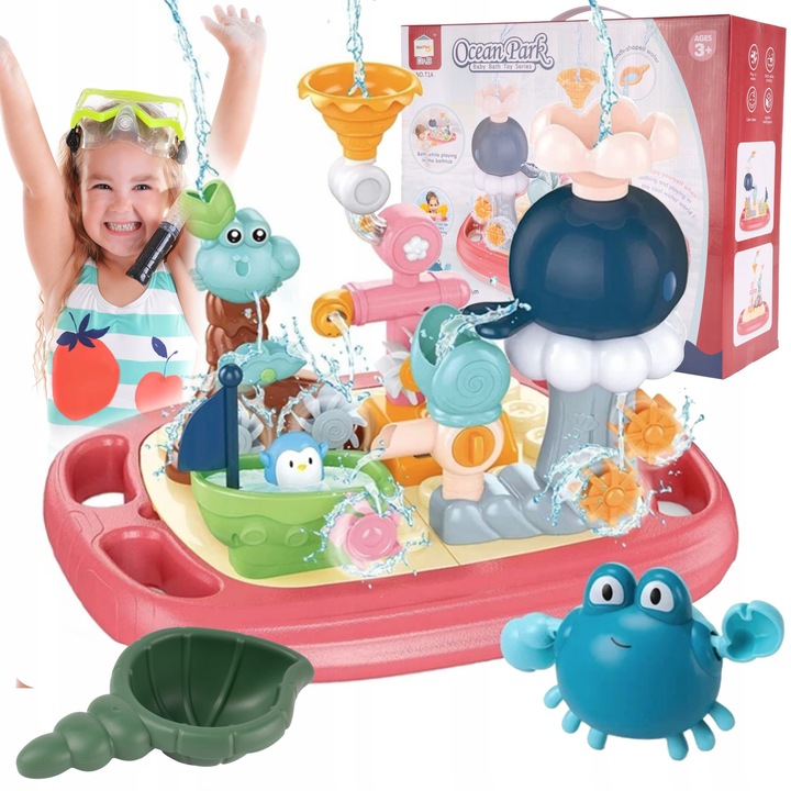 MalPlay Ocean Park Fürdőjáték Szett, Oktató, Többszínű, 43.5x35.5x32cm