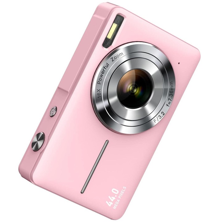 Цифров фотоапарат, oein®, 16X цифрово увеличение, 2.4", розов