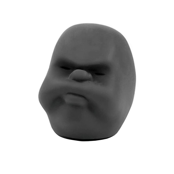 Squish játék, lassú visszatéréssel, vicces lányok, JENOUS®, fekete, 6x4,7 cm