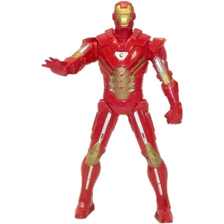 Фигурка Heroes Unite, Iron Man със светлина, 33 см, 3 години +