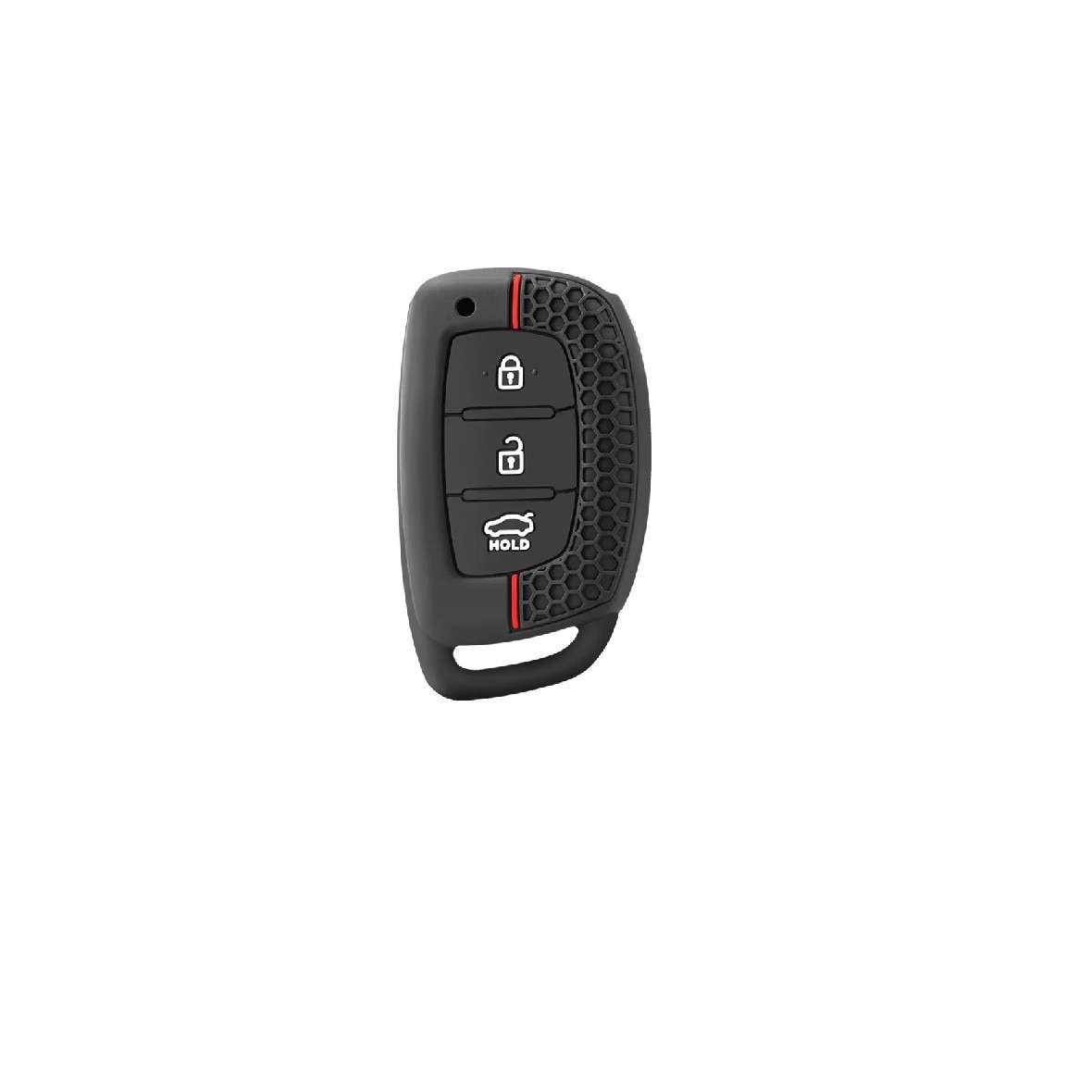 Guscio Ricambio Telecomando Auto Hyundai 3 Tasti - Cover Nera Con Lama Non Tagliata