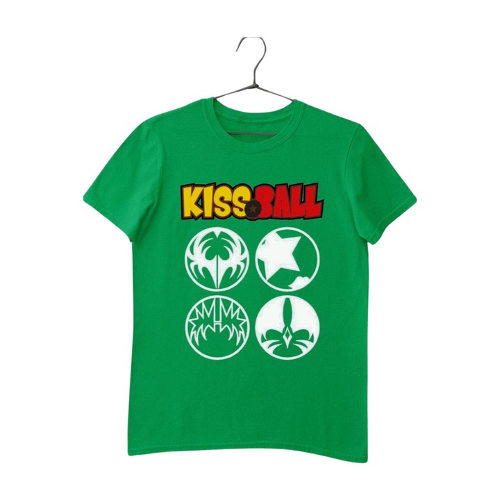 Kiss Ball-tricou alb pentru copii, Verde
