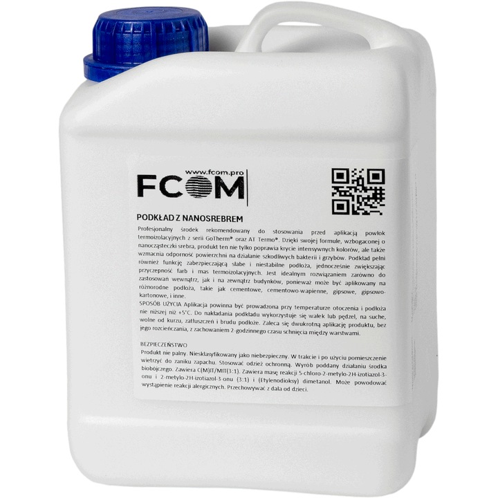 Grund cu nanoargint, FCOM, 2 L, Alb