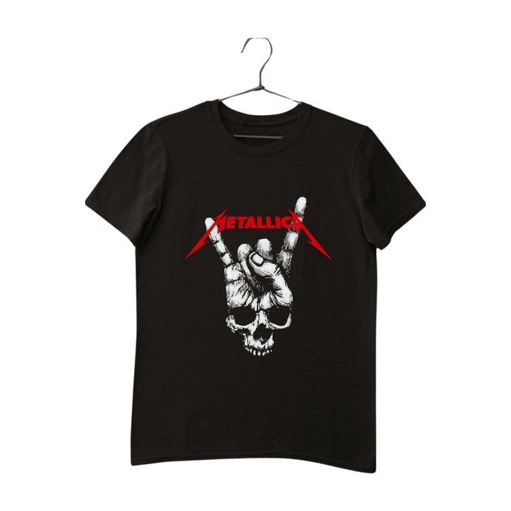 Metallica skull hand gyerek póló, Fekete