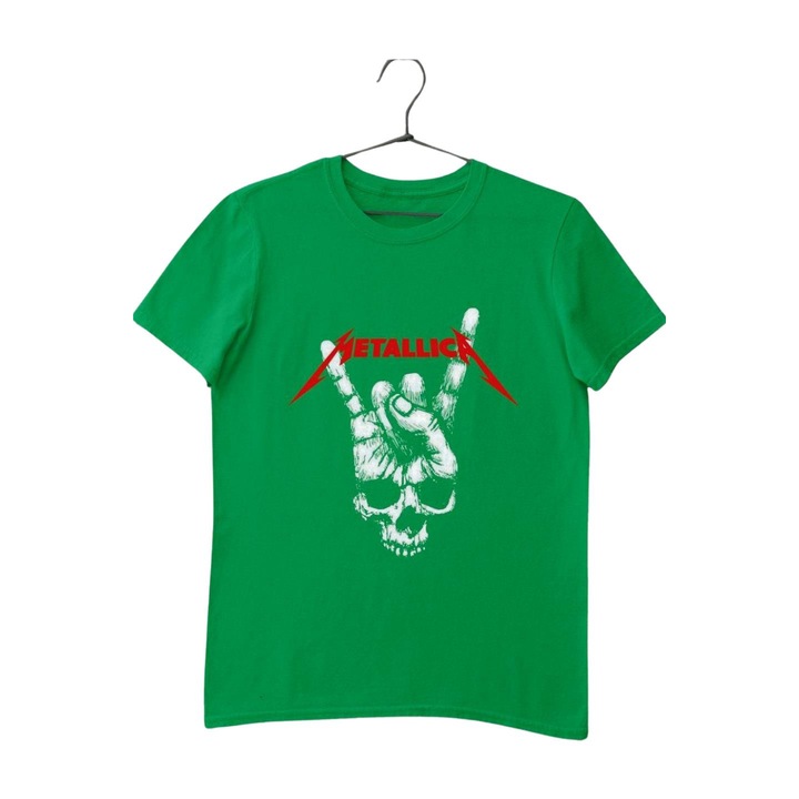 Metallica skull hand gyerek póló, Zöld