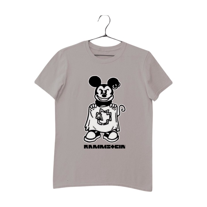 Rammstein metál Mickey egér gyerek póló, Szürke