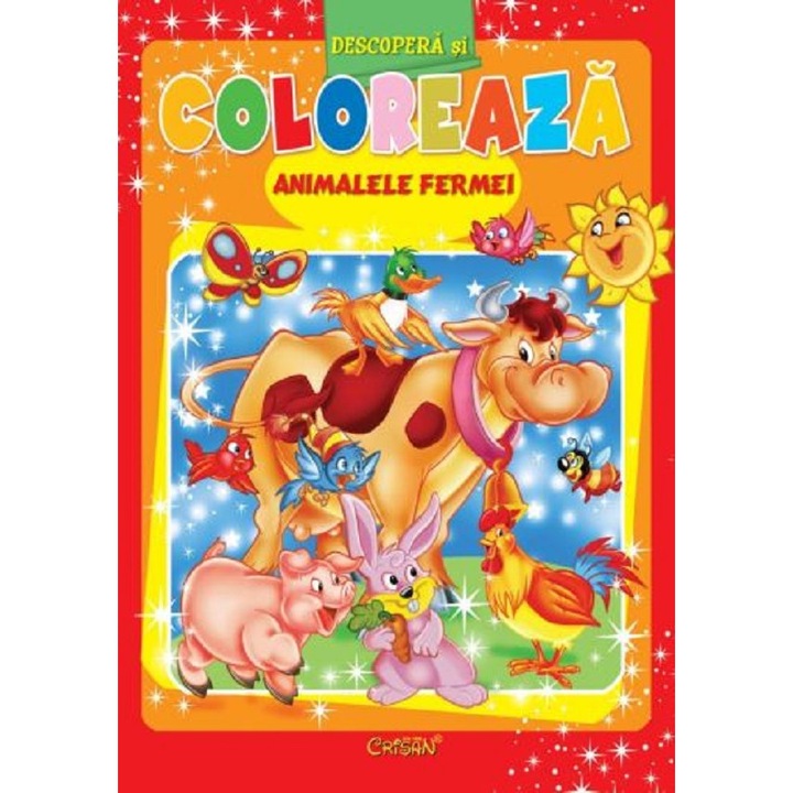 Animalele Fermei. Descopera Si Coloreaza