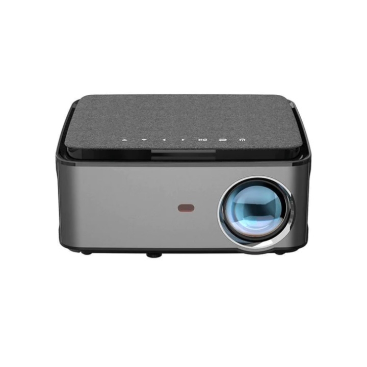 Видео проектор VGKE T28, Full HD 5G WiFi Bluetooth, 650 ANSI Lumens Електрически фокус, 1080P, Домашно кино 4K, Zoom 4P и 4D, 300-инчово Домашно кино, Съвместим със смартфон/PC/TV-Box/HDMI/USB