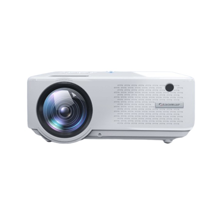 Видео проектор Giaomar C9, 15000 лумена 1080P Full HD, 5G WiFi Поддържа се Bluetooth домашно кино, 300-инчов дисплей, външен/домашен