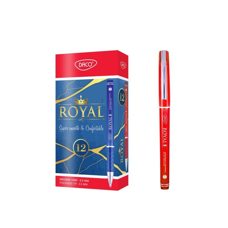 Set 12 pixuri cu gel DACO ROYAL, rosii - eMAG.ro