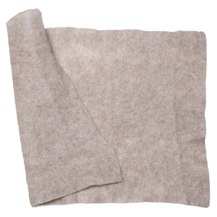 Speciális csigagátló anyag természetes gyapjúból, 80 x 60 cm, 100%-ban biológiailag lebomló, csigagátló, fagyálló