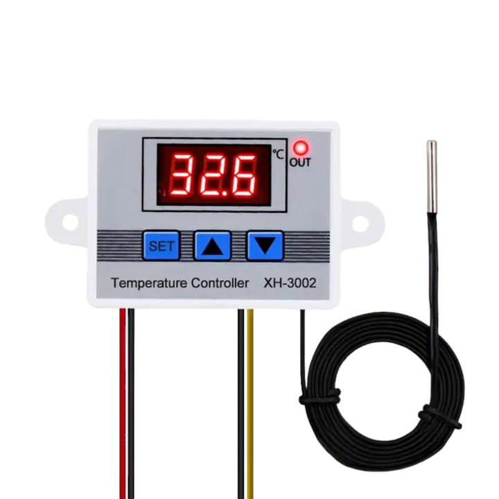 Tertmostat XH-3002 cu control digital al temperaturii, termometru, termoregulator, 12/24/220V