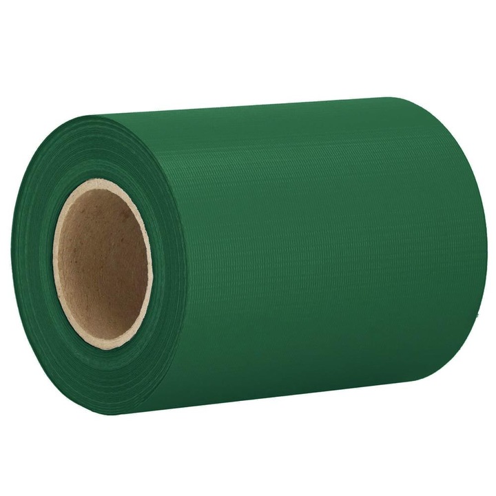 Panou de gard pentru intimitate in gradina, PVC, 35 x 0.19 m, verde