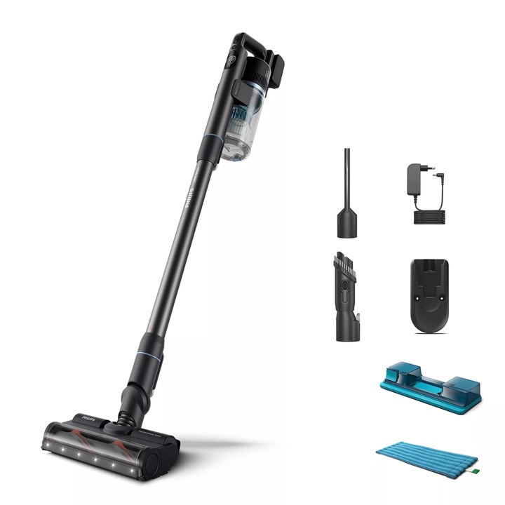 PHILIPS 7000 Aqua XC7053/01 25.2V безжична прахосмукачка, ръчна прахосмукачка и моп