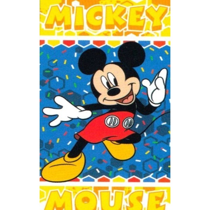Prosop pentru plaja microfibra Disney Mickey Mouse 140 x 70 cm Albastru