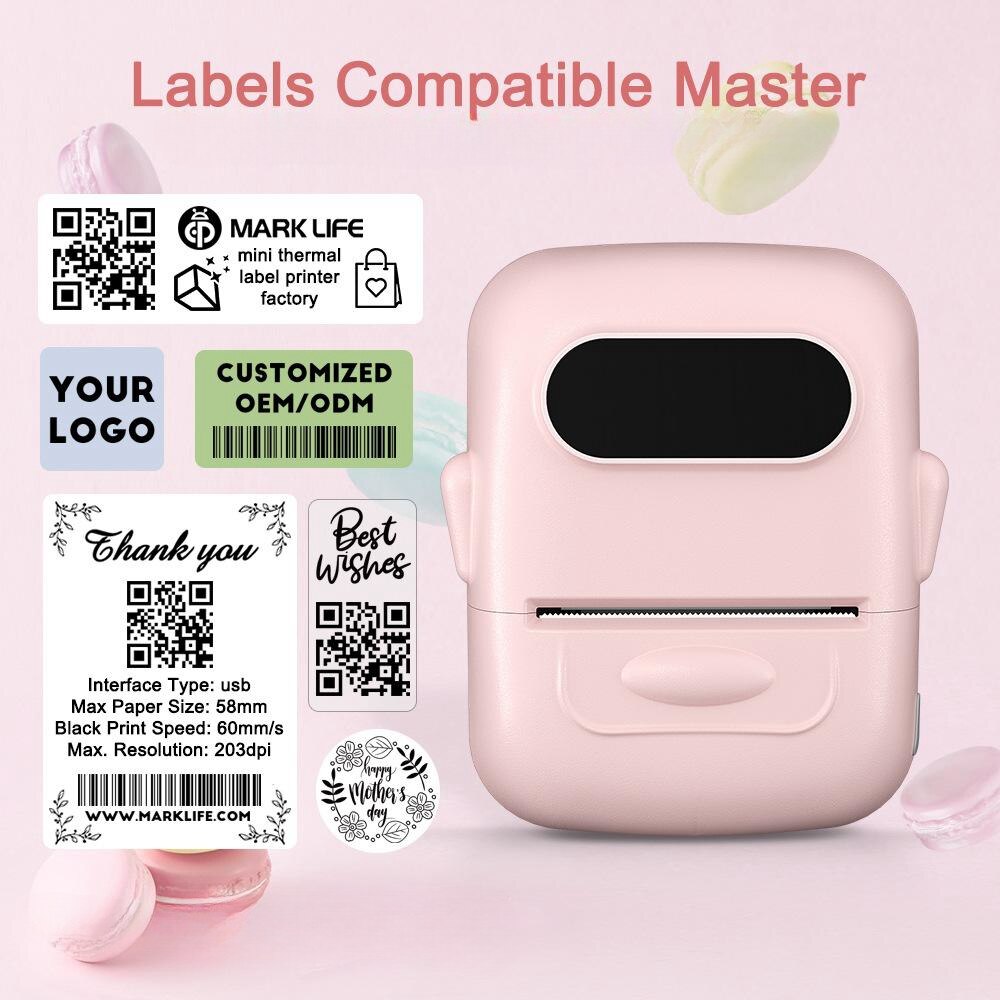 Преносим термопринтер, MOSMAOO®, iOS/Android съвместим, APP Printing