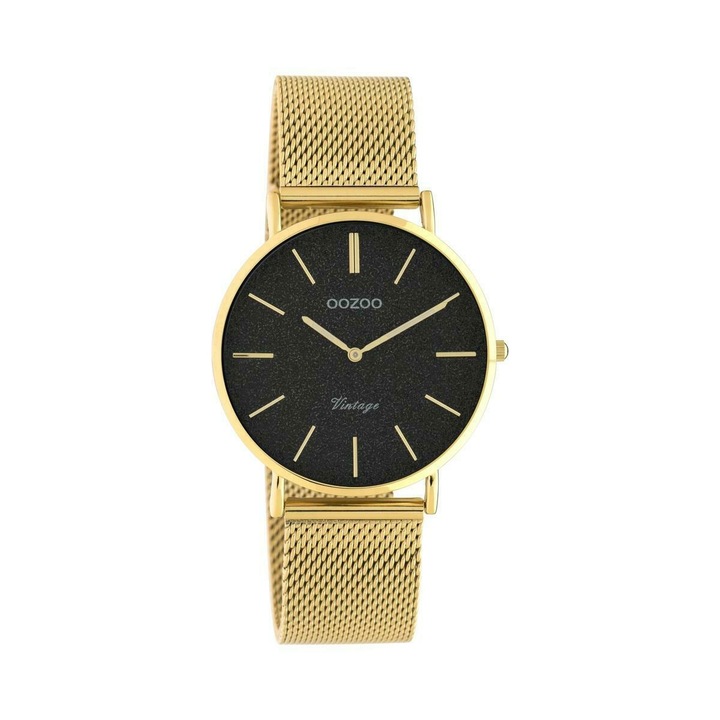 Ceas dama, Oozoo, Inox, Quartz, 36mm, Auriu