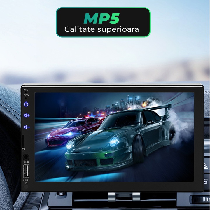 Навигация Auto Timebox, Android 11, Apple CarPlay, Android Auto, Безжична връзка, 2 x USB, Aux, HD сензорен екран 7", MirrorLink, Bluetooth 4.2, MP4, MP5, GPS
