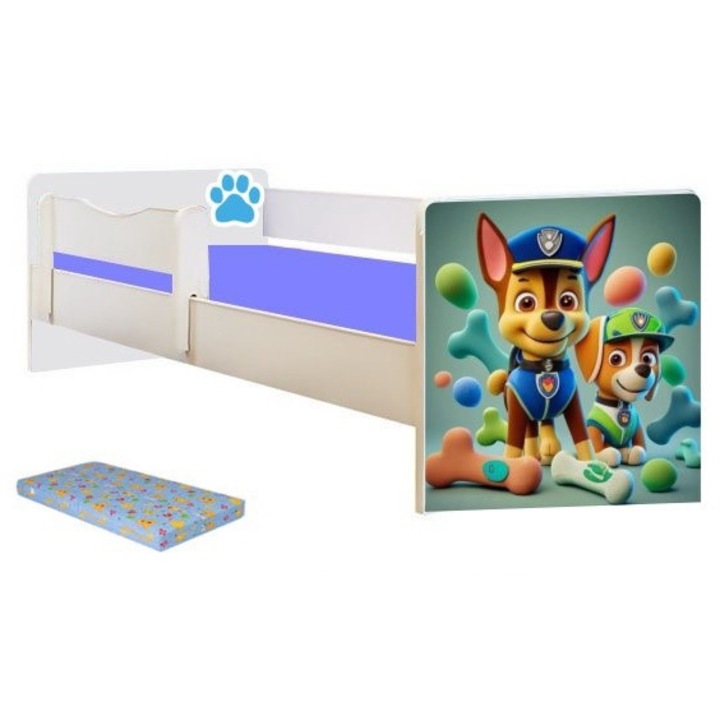 Pat junior Patrula Catelusilor cu saltea 2-12 ani