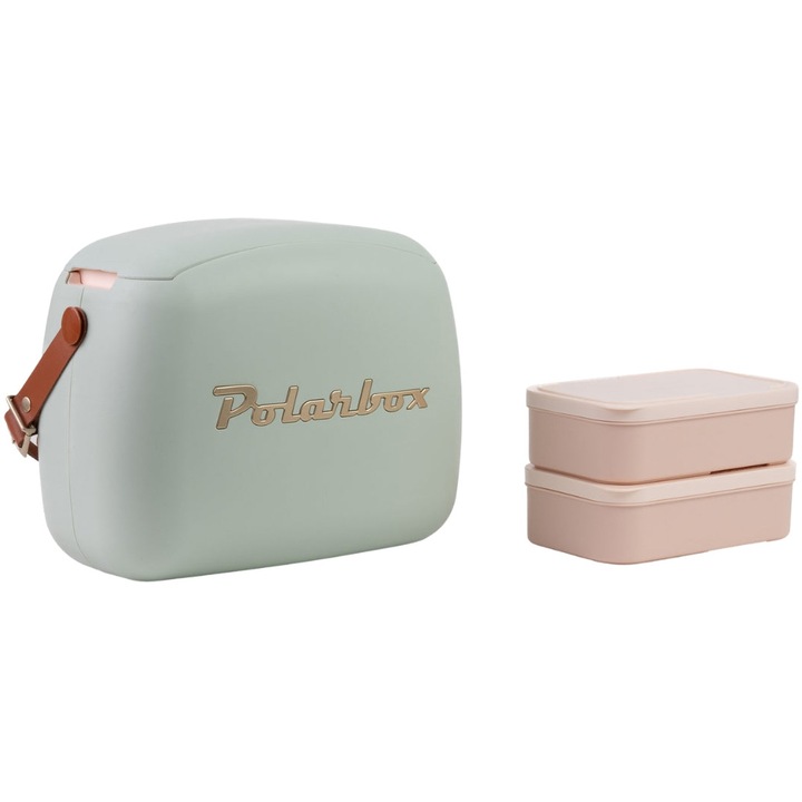 Хладилна кутия Polarbox Style Gold, 6 л, Зелен