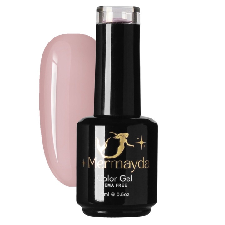 Полуперманентен лак за нокти, Hema Free, Mermayda ColorGel Naked Style, Nude, 15 ml
