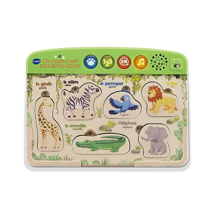 Puzzle Vtech Baby, lemn, pentru bebelusi