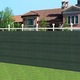 Plasa de umbrire gard, 95%, 2 m x 50 m, protectie UV, vant si praf, cu 100 bride