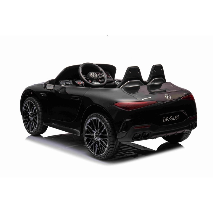 Masinuta electrica pentru copii, AMG SL63, 4x35W, 12V14Ah, EVA 25x8cm, negru, 123x76x49cm