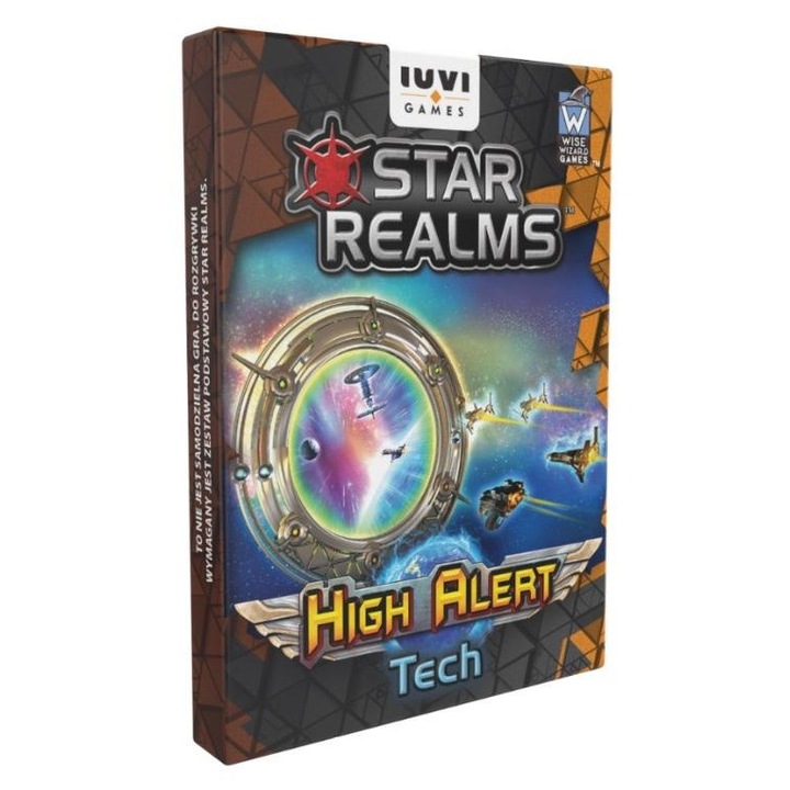 Set de extensie Star Realms: High Alert: Tech, IUVI Games, 12 carti, joc de societate