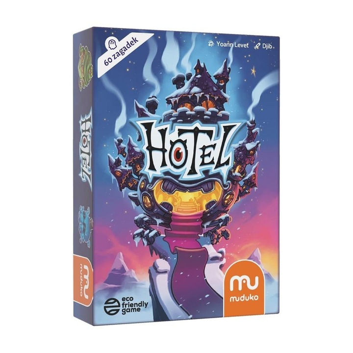 Puzzle MUDUKO Hotel, 60 de provocari, set cu 6 monstri cartonati