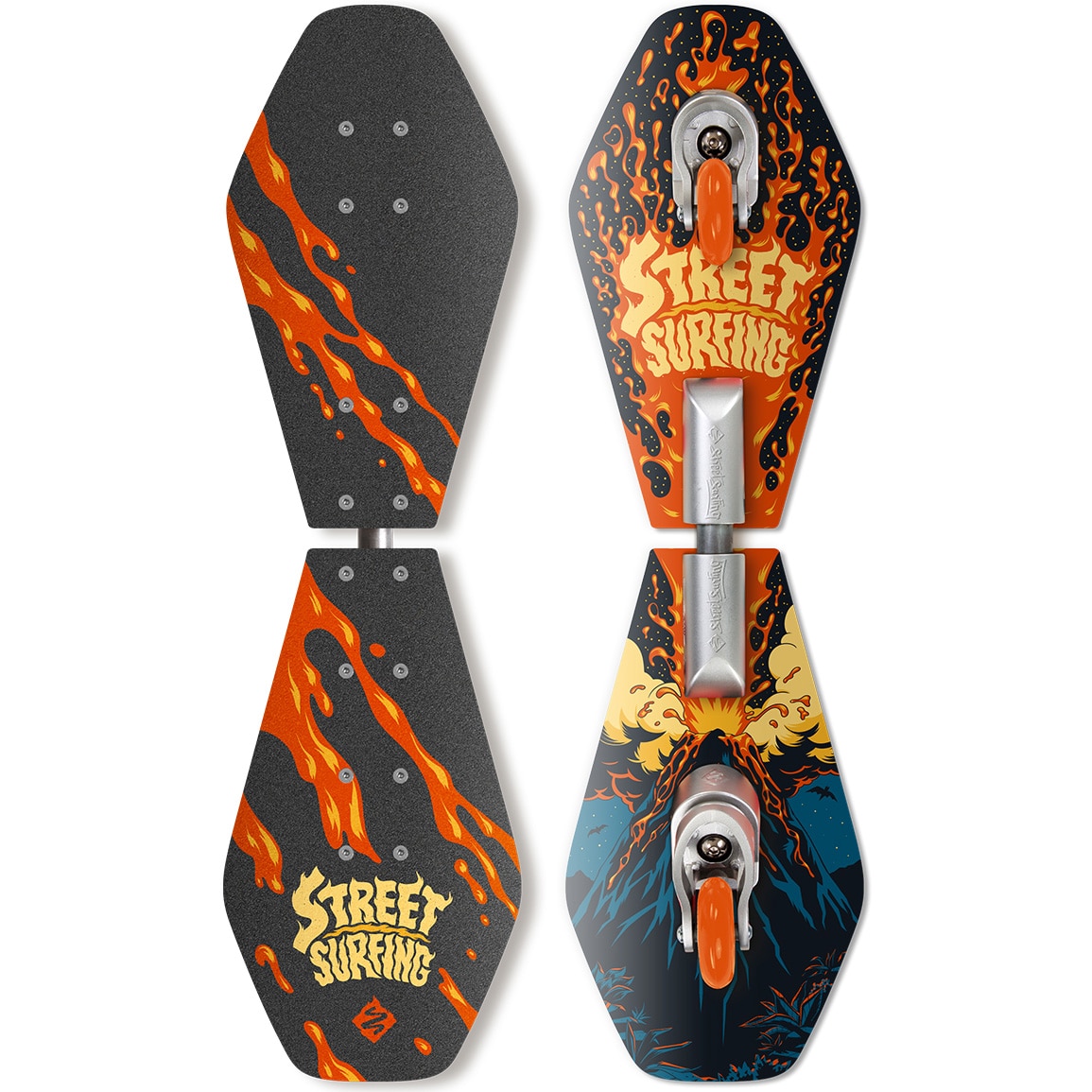 Caster board Street Surfing Wave Rider Volcano, 86 x 22.5 cm, Abec