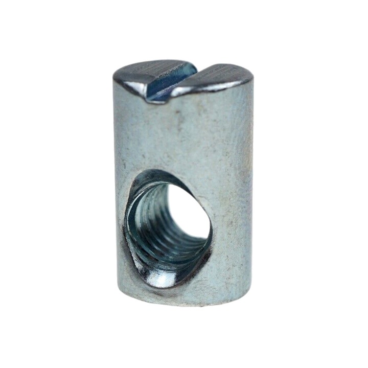 Piulita pentru mobila, M6x13, Asimetrica, 20 bucati