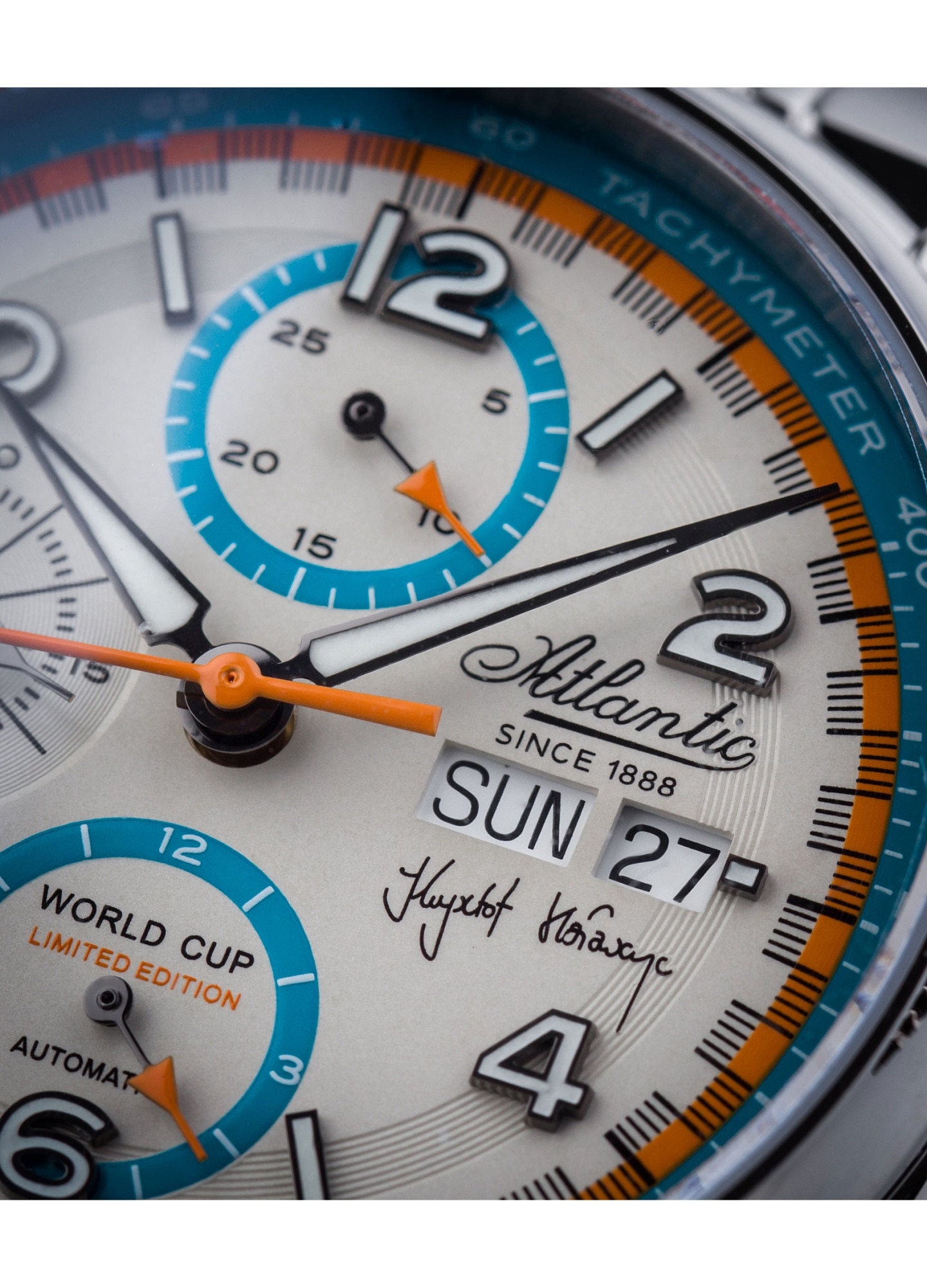 Set Ceas Atlantic Worldmaster Prestige Valjoux, Chronograph, Editie ...
