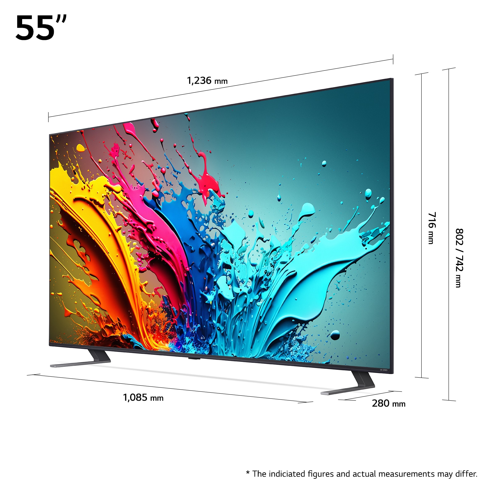 RESIGILAT: Televizor LG QNED 55QNED85T3C, 139 cm, Smart, 4K Ultra HD, 100 Hz, Clasa E