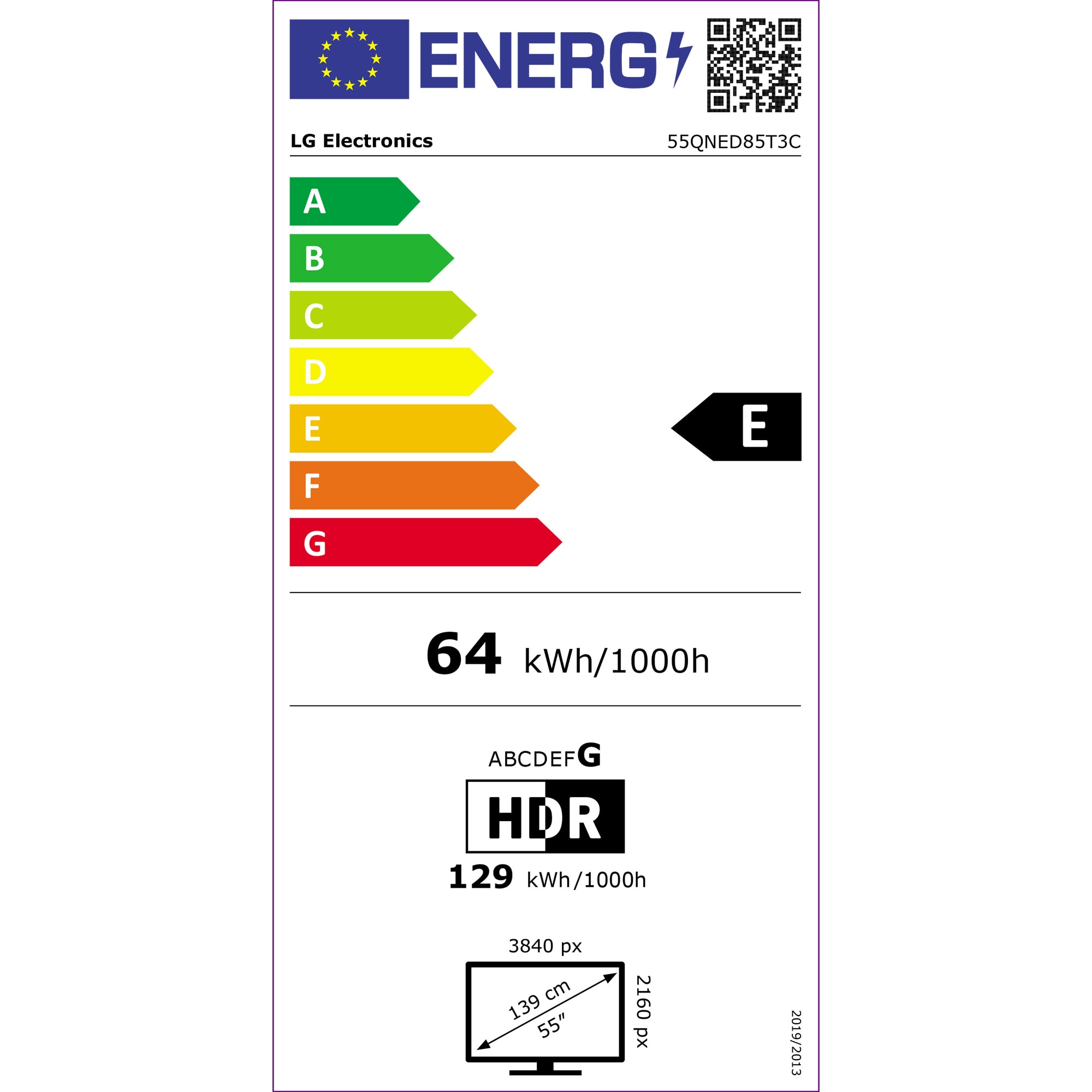 RESIGILAT: Televizor LG QNED 55QNED85T3C, 139 cm, Smart, 4K Ultra HD, 100 Hz, Clasa E