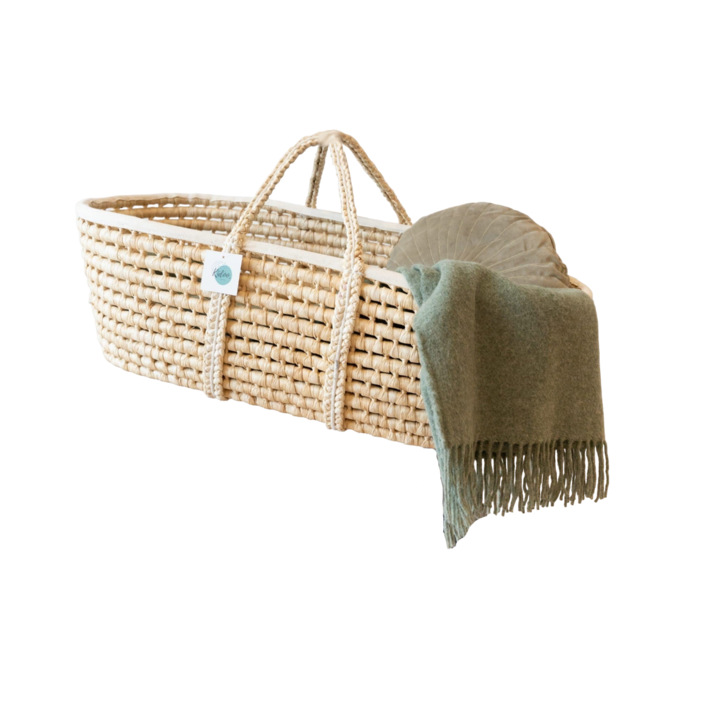 Кощ за новородено kidoocrafts 390KOS, африкански Мойсей, билки Veta Vera, естествен цвят, 84x40 см