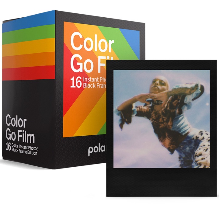 Film Polaroid pentru Polaroid Go, Double Pack, Black Frame Edition
